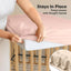 Keababies 2pk Waterproof Crib Sheets Baby Mattress Protector+ - Cameo