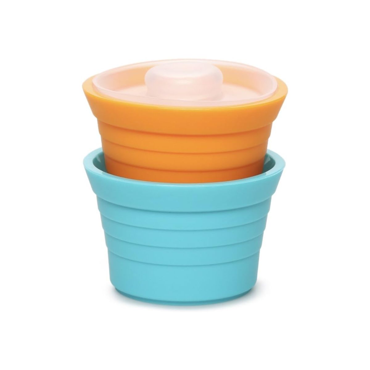 Kinderville Storage Jar - Blue/Orange on Luna Baby Store Miami