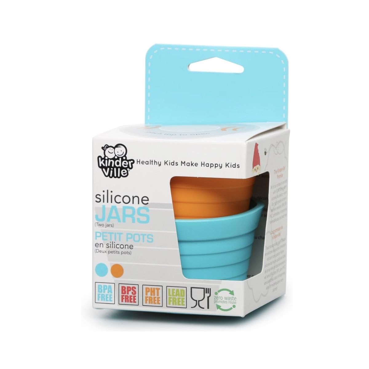 Kinderville Storage Jar - Blue/Orange