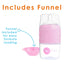 Popyum - 2Pk Anti-Colic Formula Making Baby Bottle 5 Oz, Pastel Purple