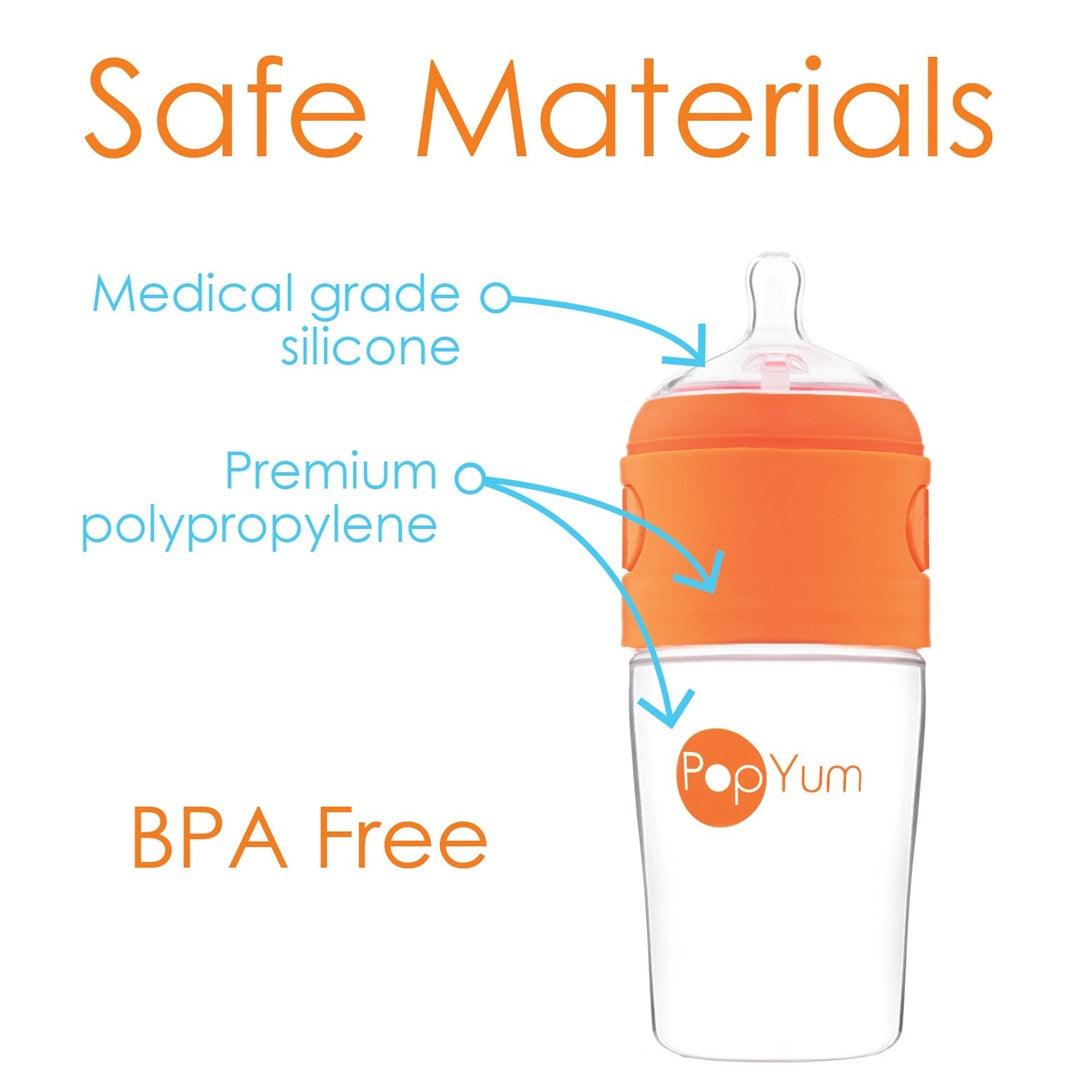 Mamadeira PopYum Com Mixer 260ML - PopYum Babytunes