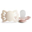 Kit de Chupetas Simétricas Lucky Mushie 0-6M Cream e Blush - Mushie Babytunes