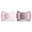 Kit de Chupetas Simétricas Lucky Mushie 6-18M White Lilac e Twilight Mauve - Mushie Babytunes