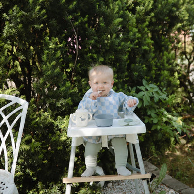 Mushie First Feeding Baby Spoons 2-Pack - Powder Blue/Shifting Sand