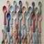 Mushie Silicone Toddler Starter Spoons 2-Pack Cambridge Blue/Shifting Sand on Luna Baby Store Miami