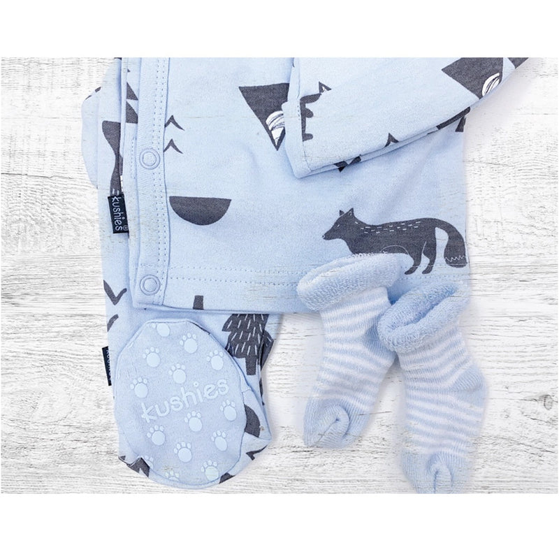 Kushies Baby Terry Socks 2 Pack - Navy