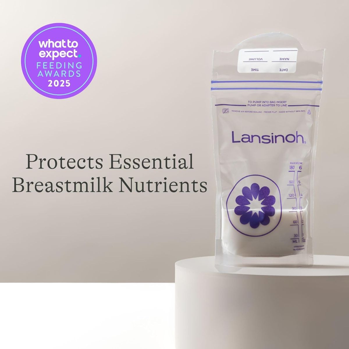 Lansinoh Breastmilk Storage Bags, 100 count on Luna Baby Store Miami