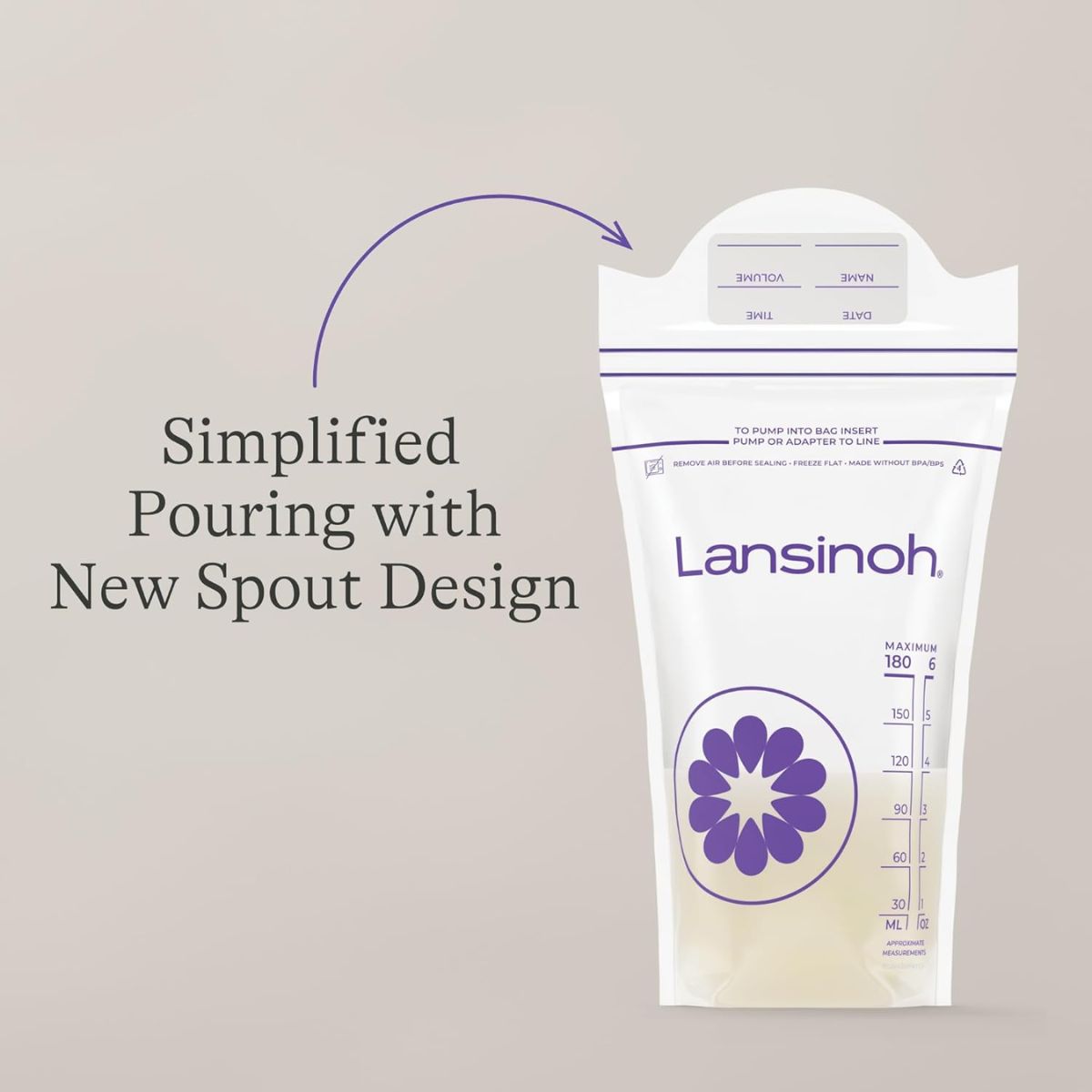 Lansinoh Breastmilk Storage Bags, 100 count