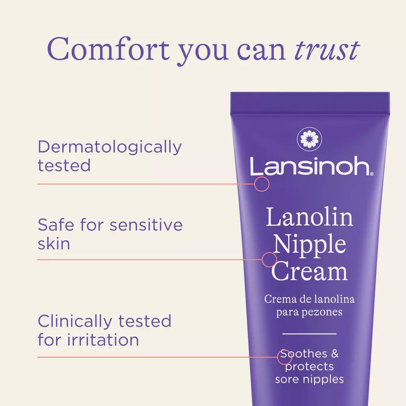 Lansinoh Lanolin Nipple Cream for Breastfeeding Essentials - 1.41 Oz