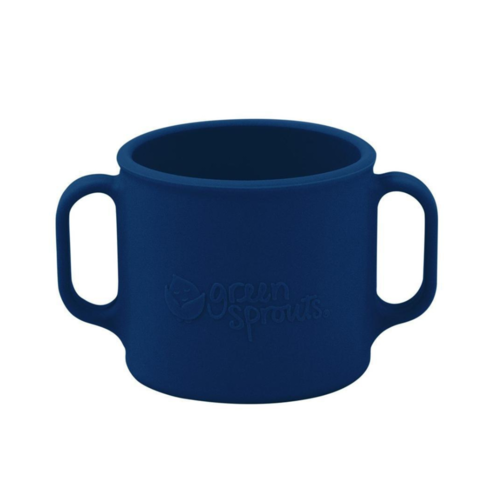 Green Sprouts Learning Cup Made From Silicone Navy - Luna Baby Store Miami