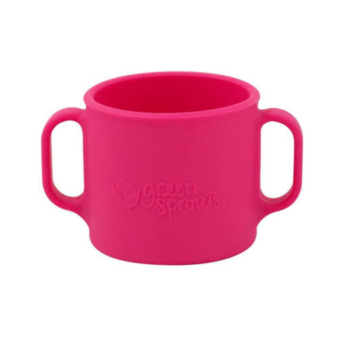 Green Sprouts Learning Cup Made From Silicone Pink - Luna Baby Store Miami