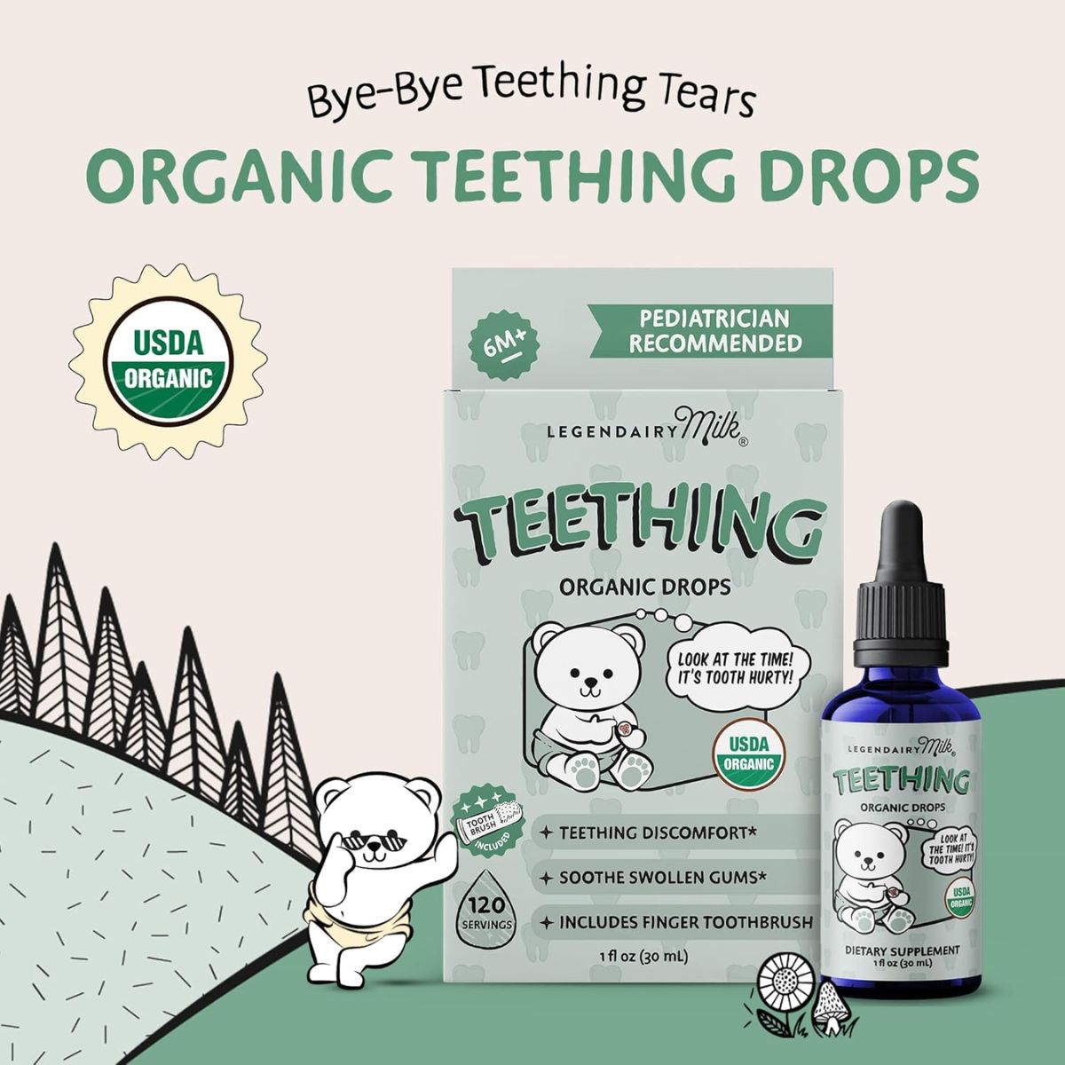 Legendairy Organic Baby Teething Drops