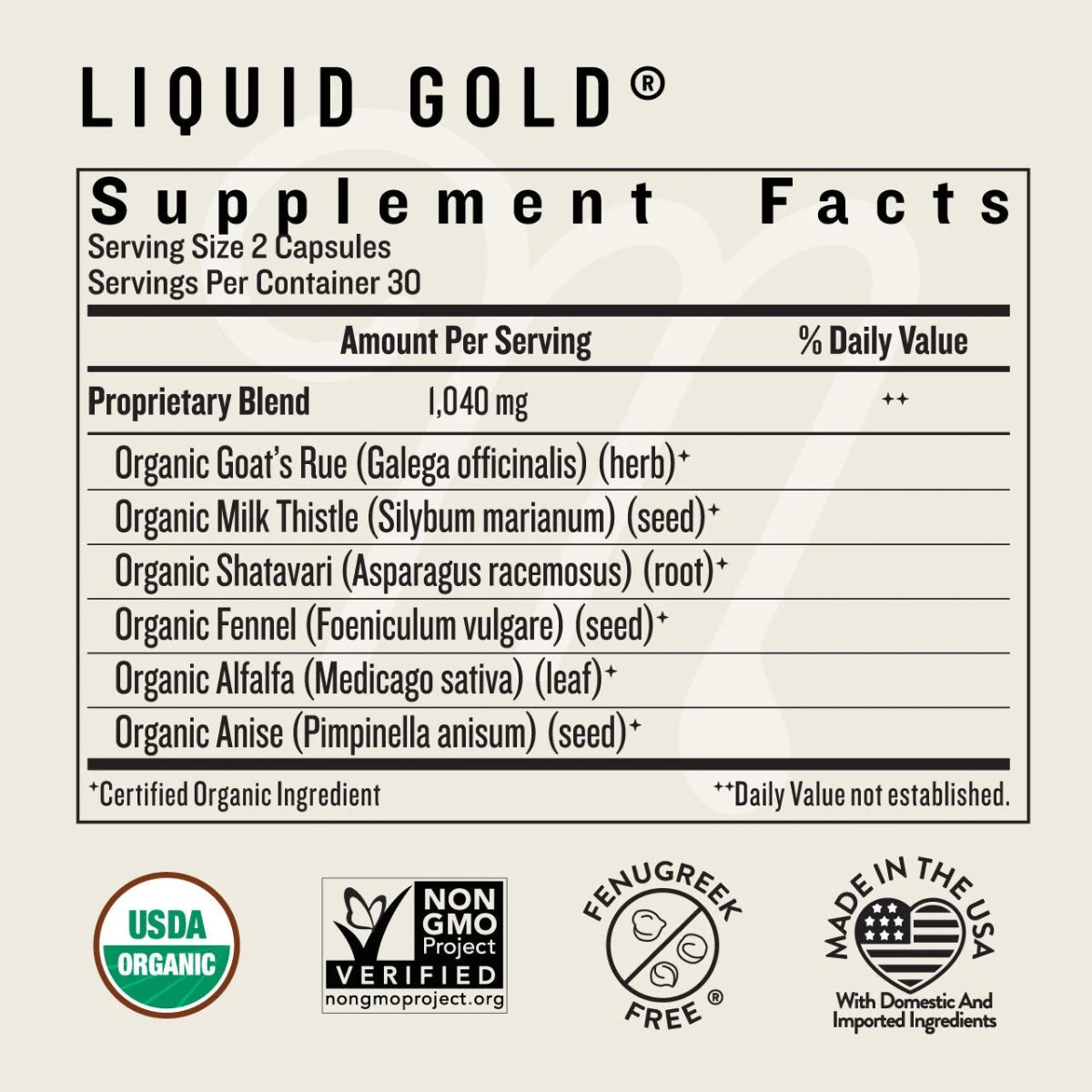 Legendairy Milk Liquid Gold 60 Caps