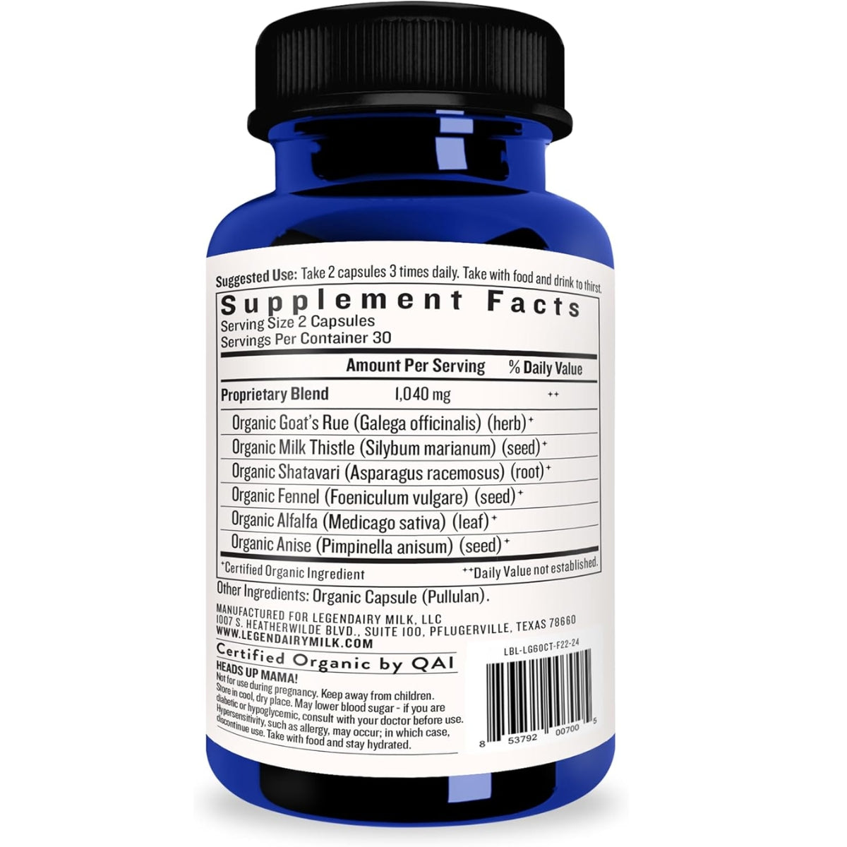 Legendairy Milk Liquid Gold 60 Caps