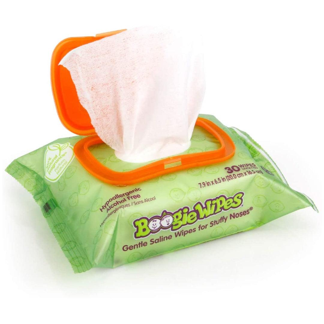 Lenços Umedecidos com Soro Fisiológico para Nariz do Bebê Boogie Wipes Eucalipto 30 Unidades - Boogie Wipes Babytunes