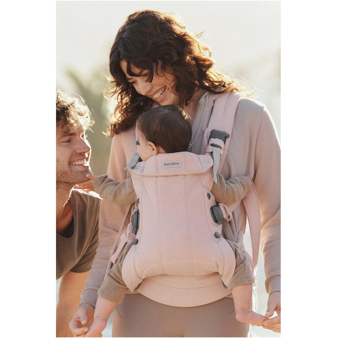 BabyBjörn Baby Carrier Harmony Woven Melange - Light pink