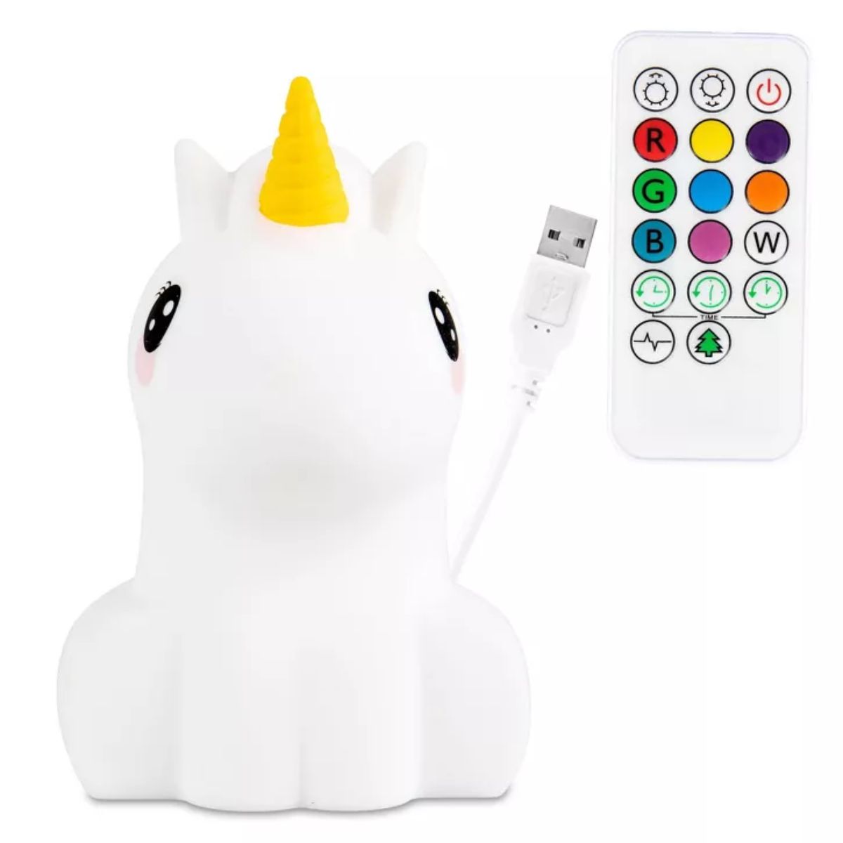 LumieWorld LumiPets LED Night Light with Remote Control - Unicorn