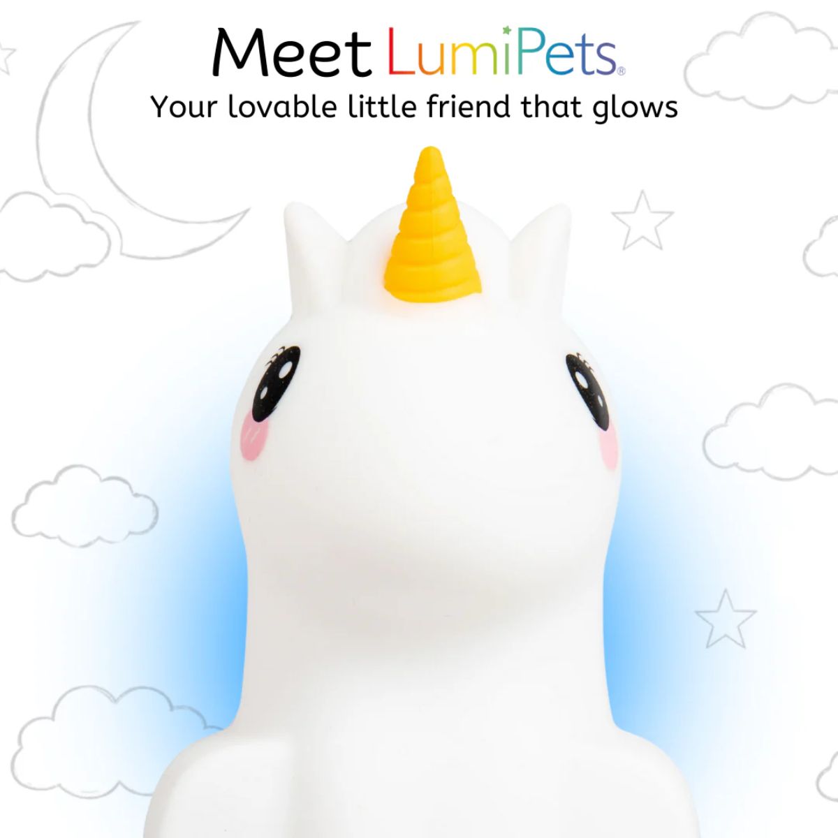 LumieWorld LumiPets LED Night Light with Remote Control - Unicorn on Luna Baby Store Miami