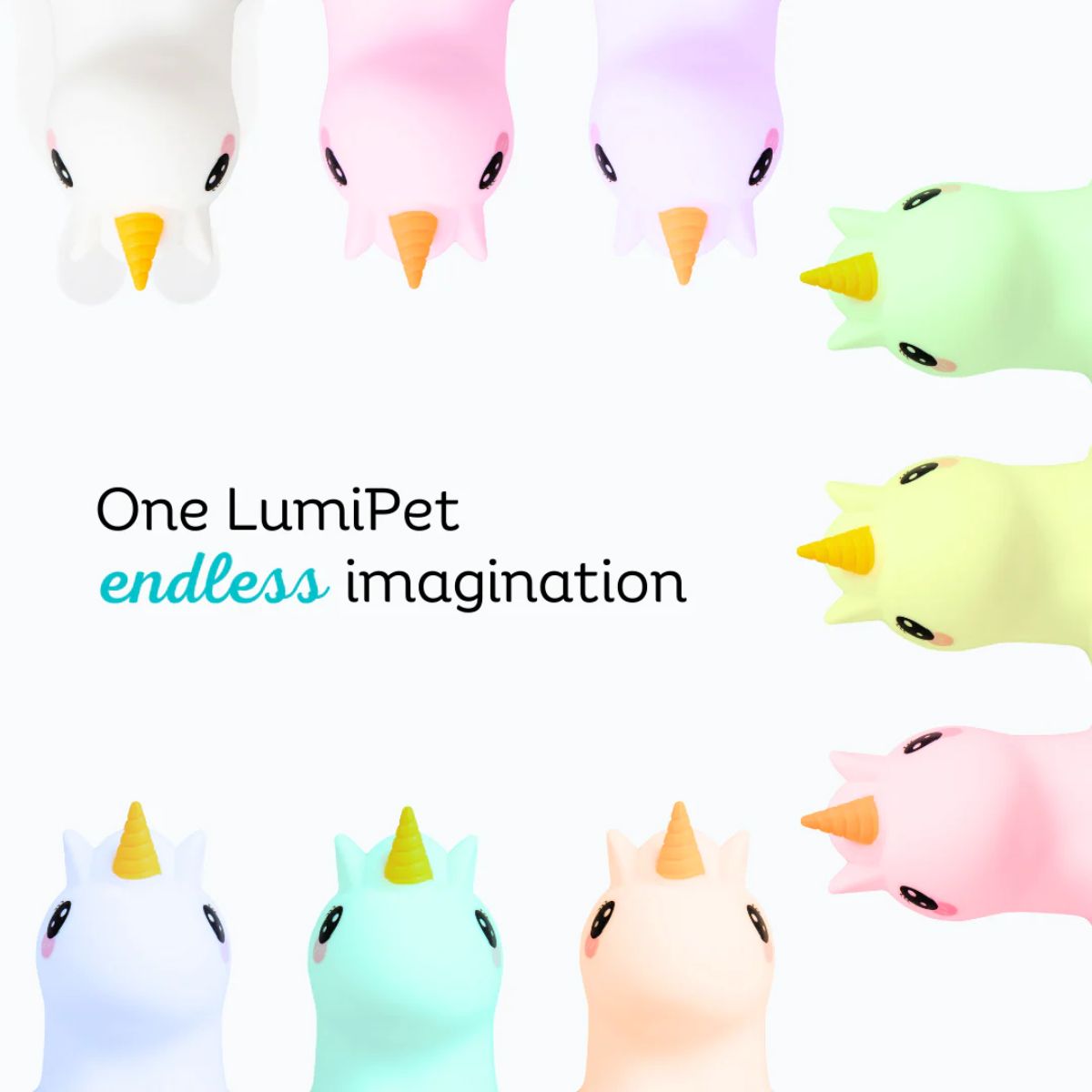 LumieWorld LumiPets LED Night Light with Remote Control - Unicorn