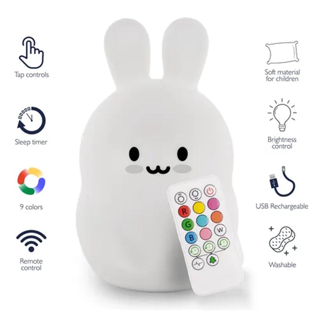 LumiPets Bunny - Children's Nursery Touch Night Light on Luna Baby Store Miami