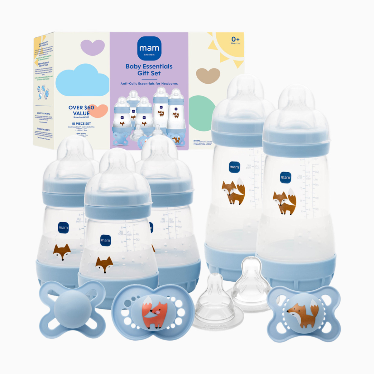 MAM Newborn Essentials Baby Essentials Gift Set - Blue on Luna Baby Store Miami