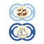 MAM Perfect Night Pacifiers 0–6M 2 pk - Arctic Blue on Luna Baby Store Miami