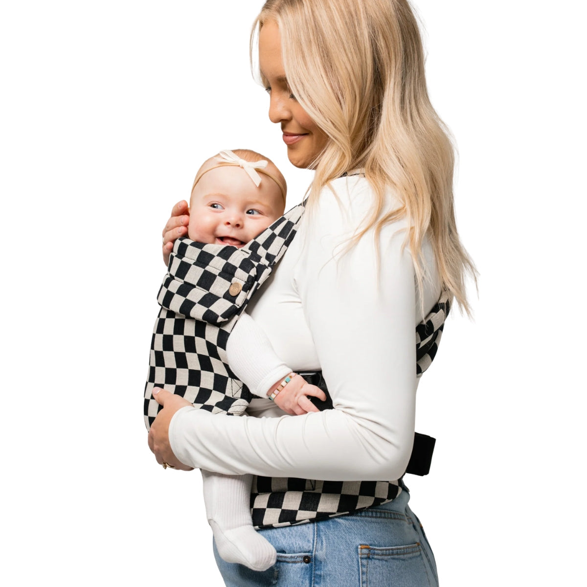 Mabē Monarch Baby Carrier – Ebony Check