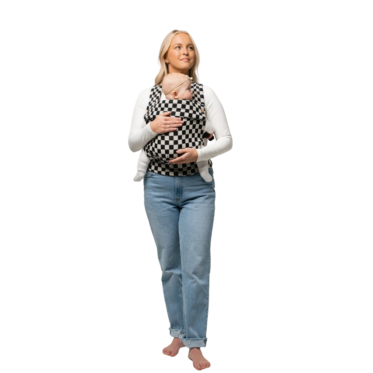 Mabē Monarch Baby Carrier – Ebony Check