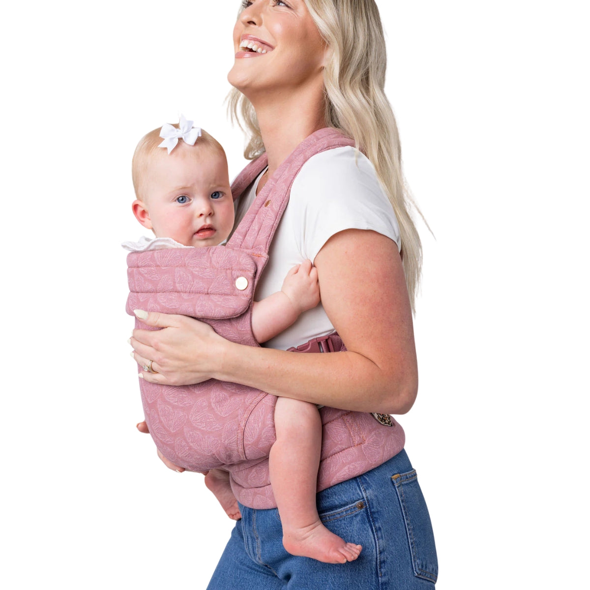 Mabē Monarch Baby Carrier – Mauve Wings on Luna Baby Store Miami