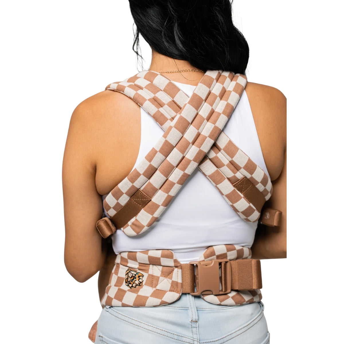 Mabē Monarch Baby Carrier – Mocha Check on Luna Baby Store Miami