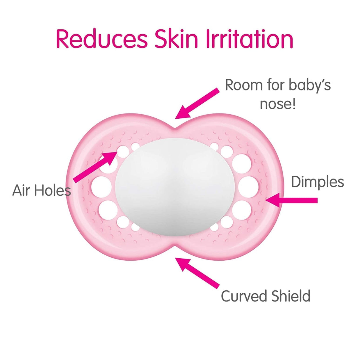 Mam Air Night & Day Pacifiers, 16M, 2 pack - Lamb