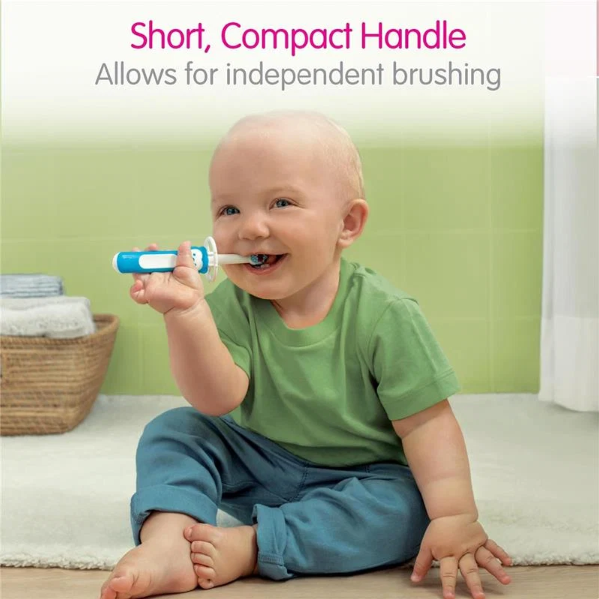 Mam Baby Toothbrushes 6M+,2Pk - Blue on Luna Baby Store Miami