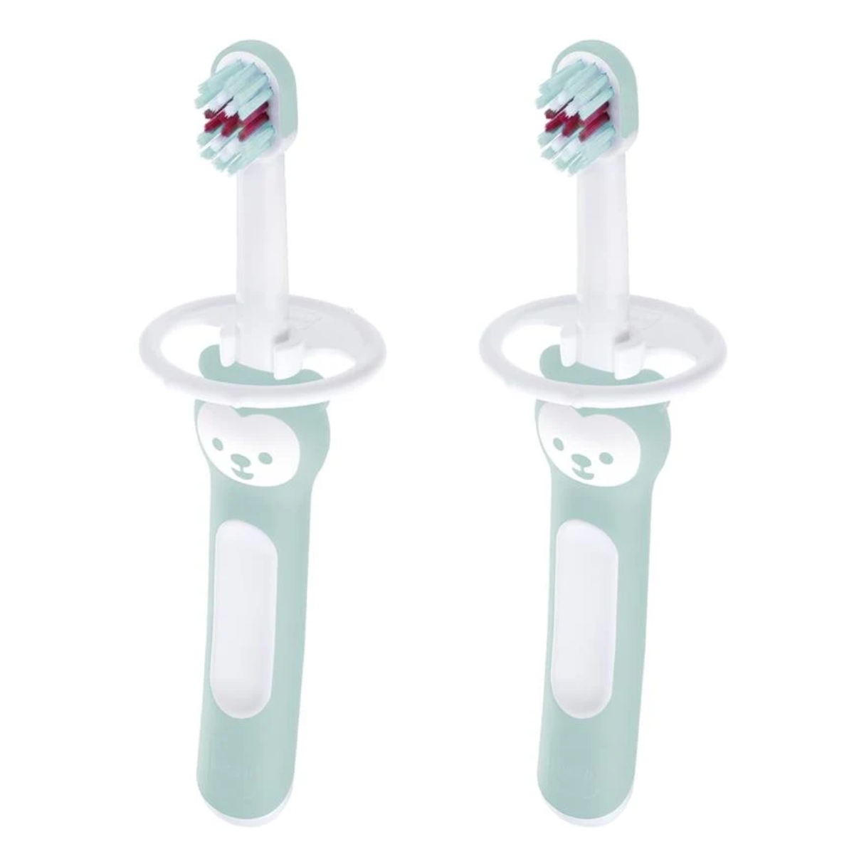 Mam Baby Toothbrushes 6M+,2Pk - Blue on Luna Baby Store Miami