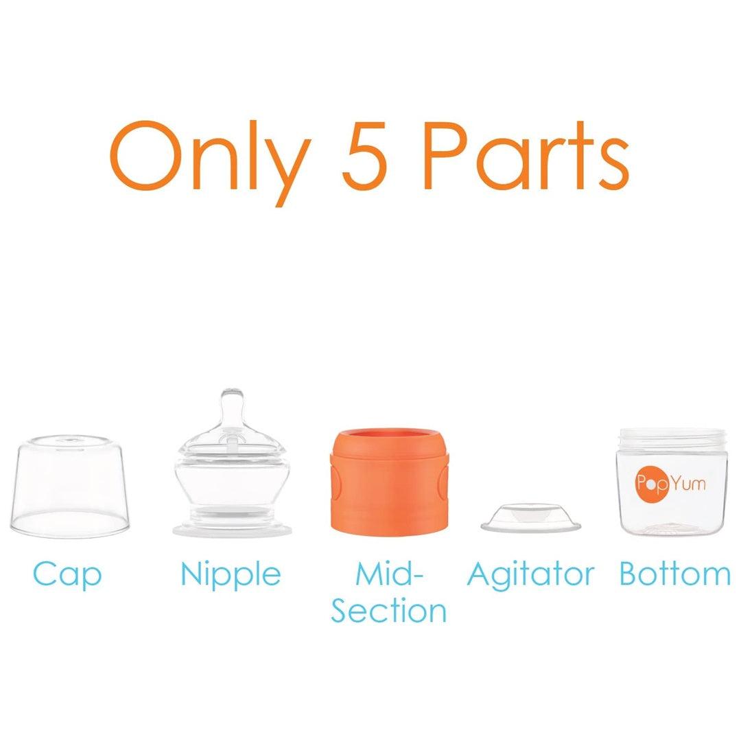 Mamadeira PopYum Com Mixer 150ML - PopYum Babytunes