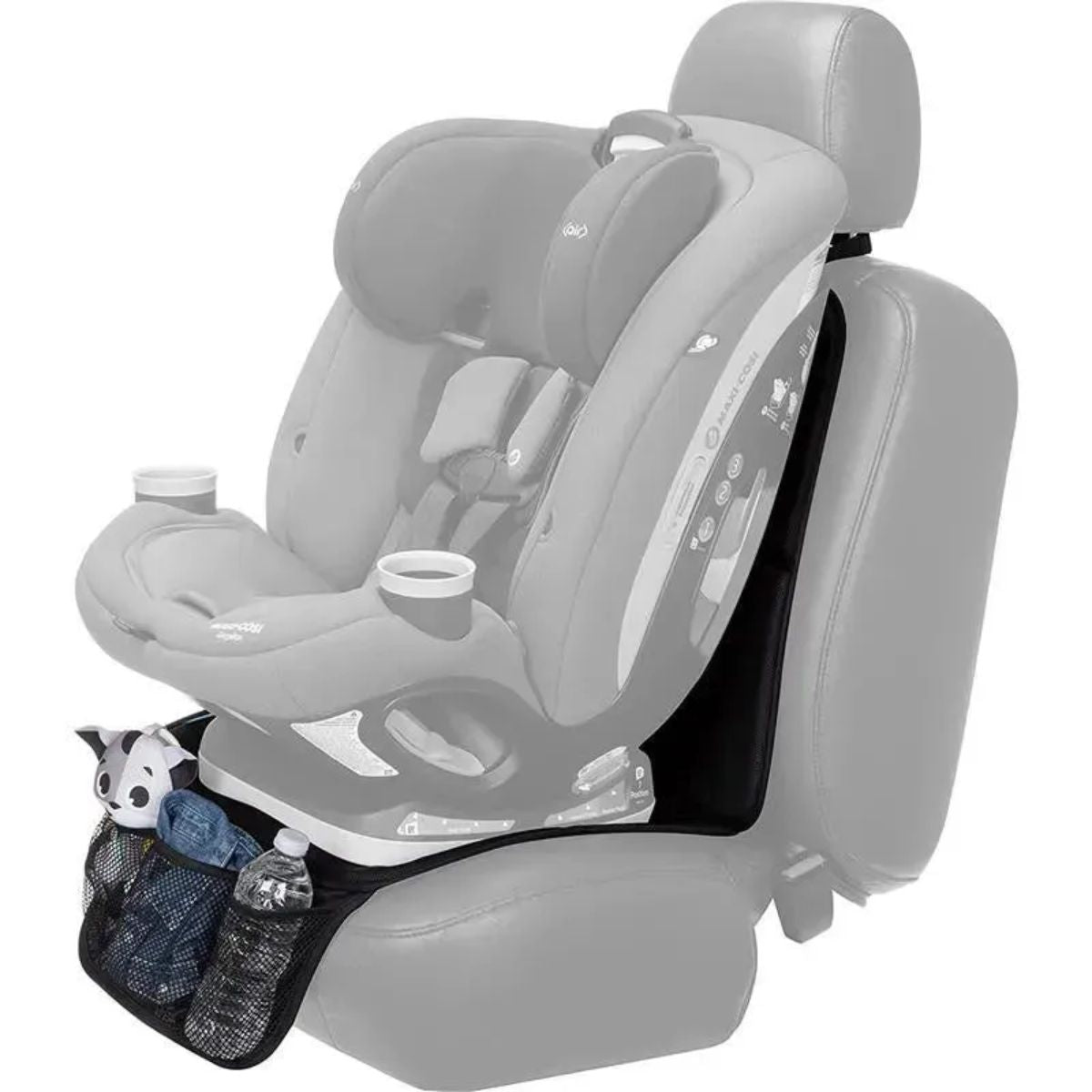 Maxi-Cosi Vehicle Seat Protector - Black - Built In Storage Convenience