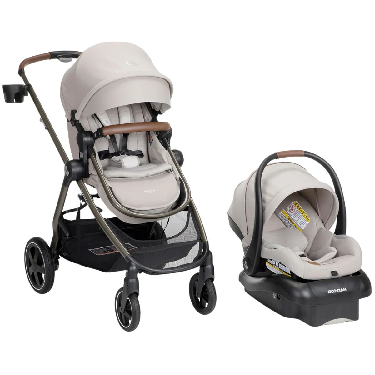 Maxi-Cosi Zelia Luxe 5-in-1 Modular Travel System - New Hope Tan on Luna Baby Store Miami