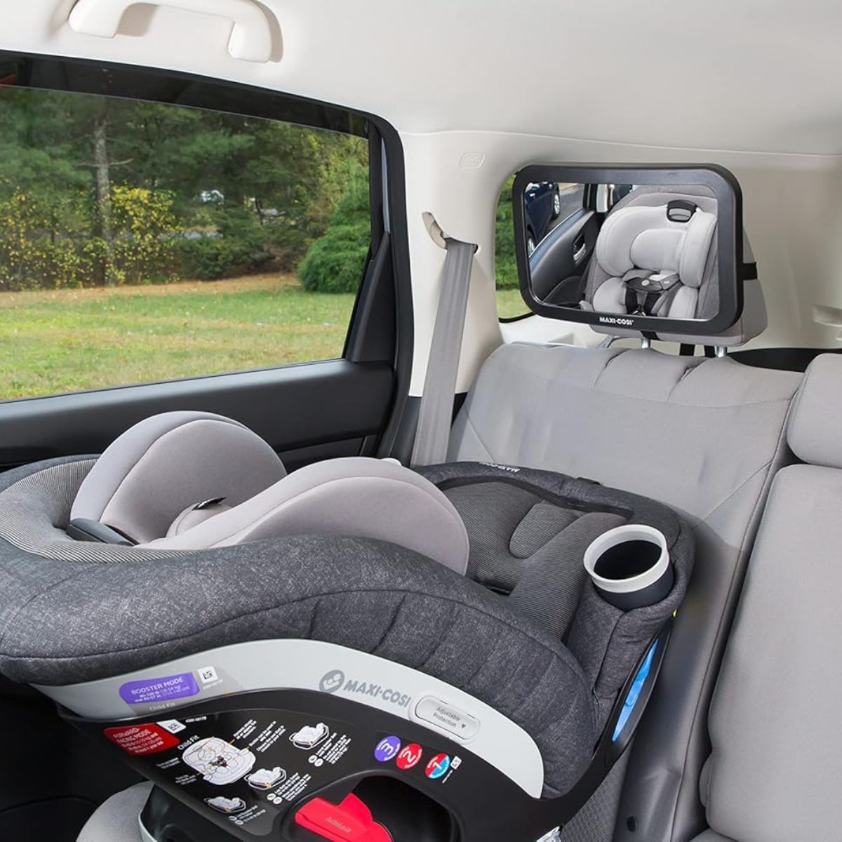 Maxi Cosi Back Seat Mirror - Black - Quick Universal Installation