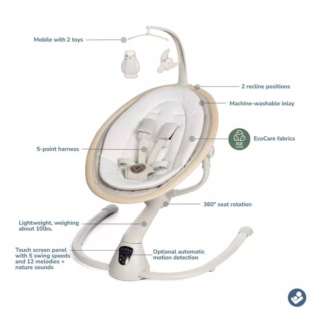 Maxi Cosi Cassia Swing - Classic Oat - 360° Rotating Seat Design
