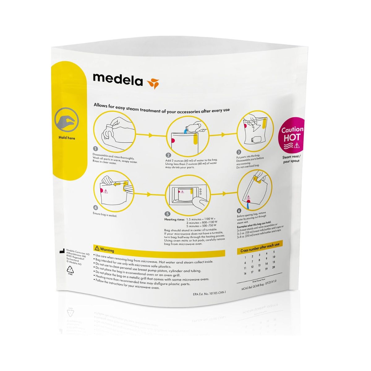 Medela Quick Clean 5-Pack Micro-Steam™ Bags