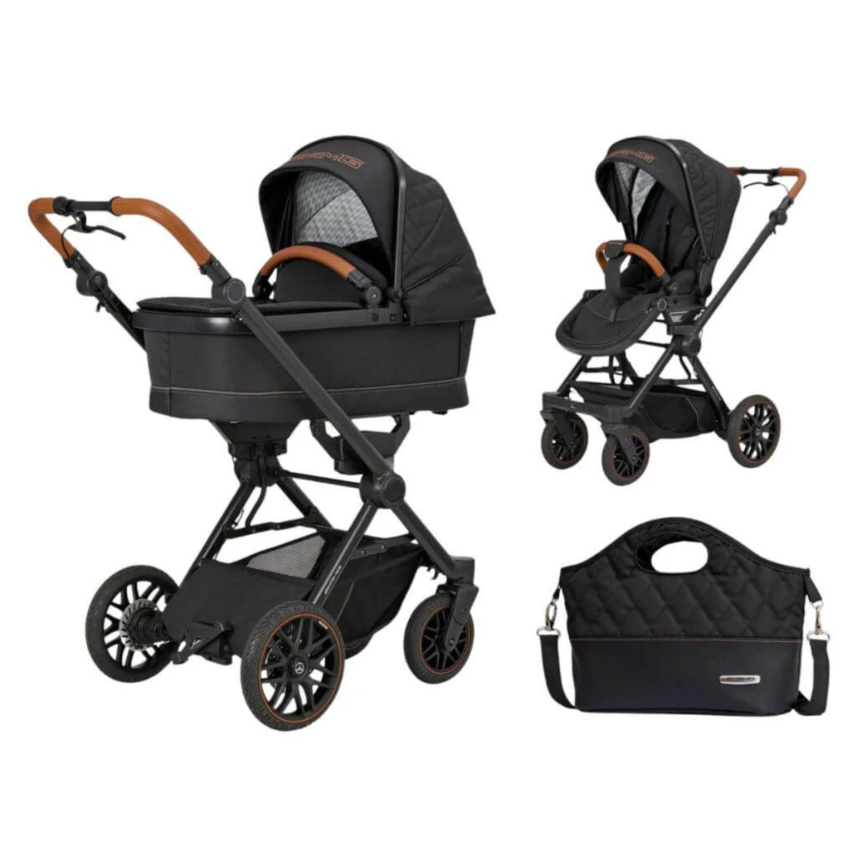 Mercedes-Benz AMG GT² Travel System - Sienabraun on Luna Baby Store Miami