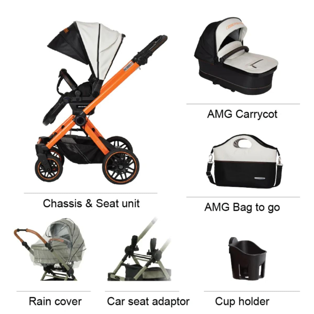 Mercedes-Benz AMG GT² Travel System - MagmaBeam on Luna Baby Store Miami
