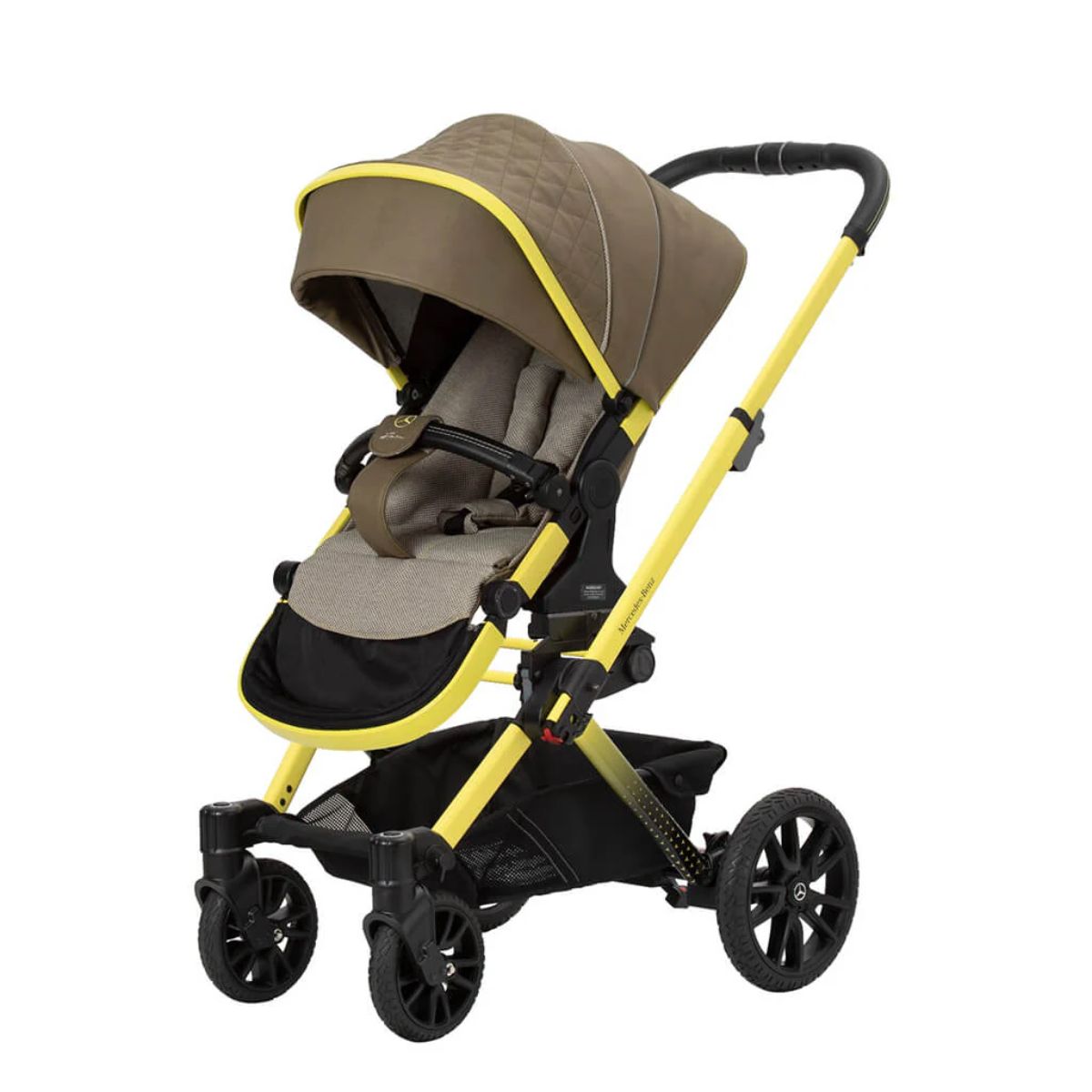 Mercedes Benz Stroller Avantgarde GTX - Street Art Yellow on Luna Baby Store Miami