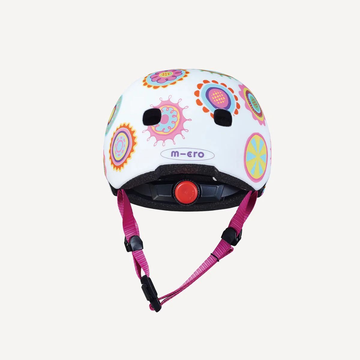 Micro Kickboard Doodle Dot Pattern Kids Helmet - Small
