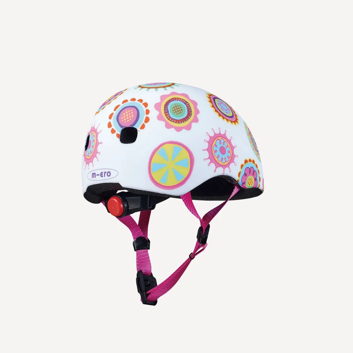 Micro Kickboard Doodle Dot Pattern Kids Helmet - Small