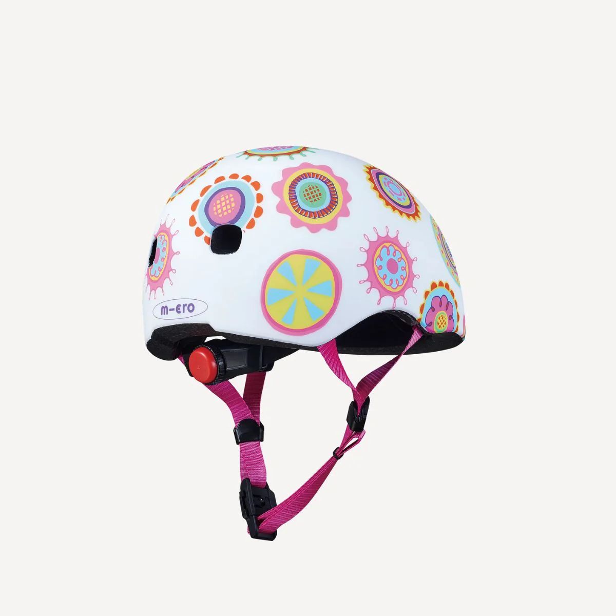 Micro Kickboard Doodle Dot Pattern Kids Helmet - Small
