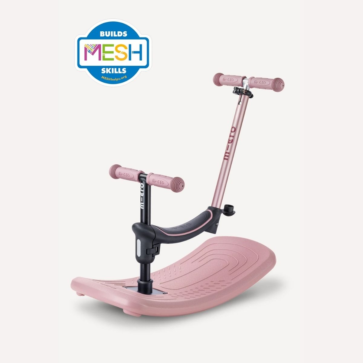 Micro Kickboard Micro Mini Rock & Go LED - Dusty Rose on Luna Baby Store Miami