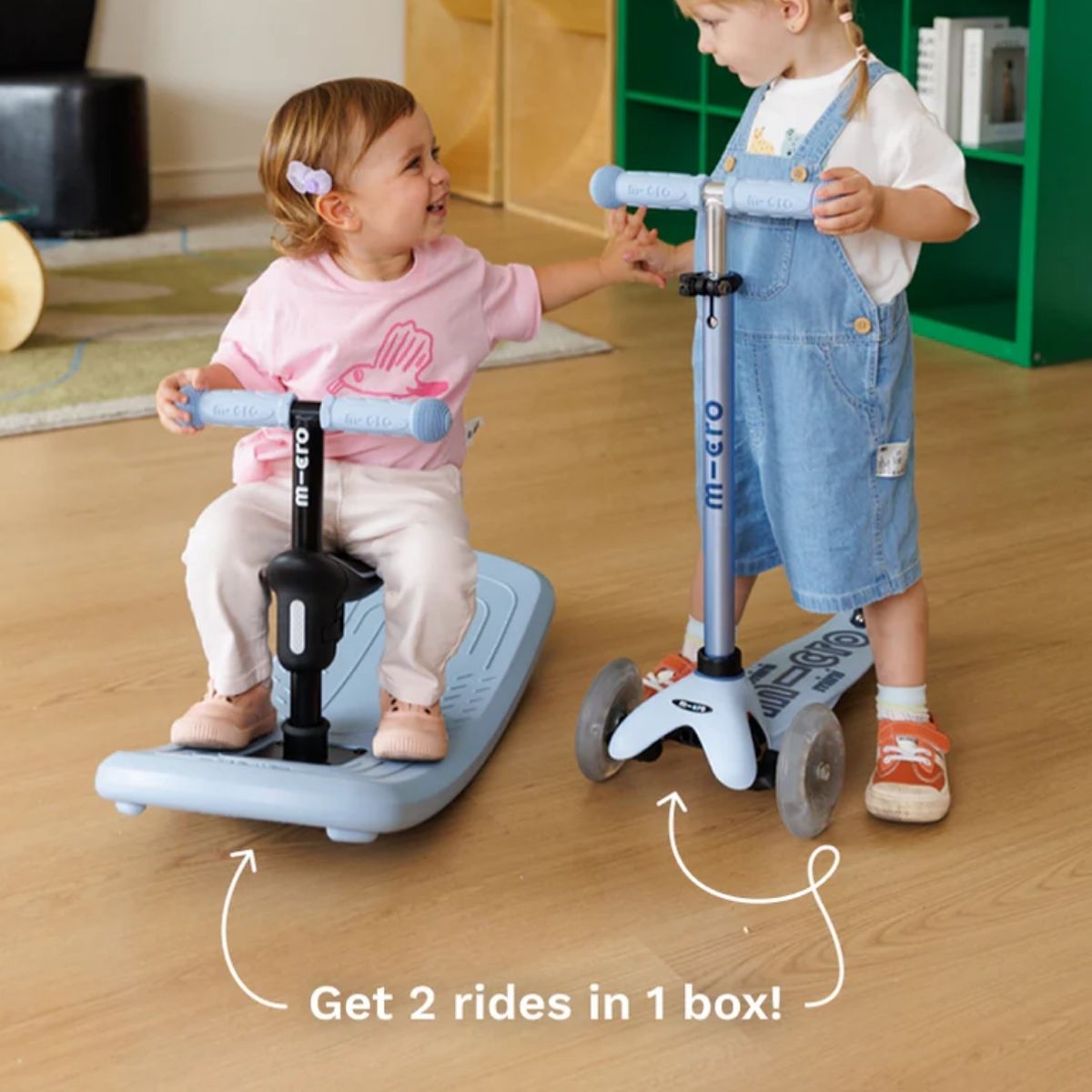 Micro Kickboard Micro Mini Rock & Go LED - Dusty Rose