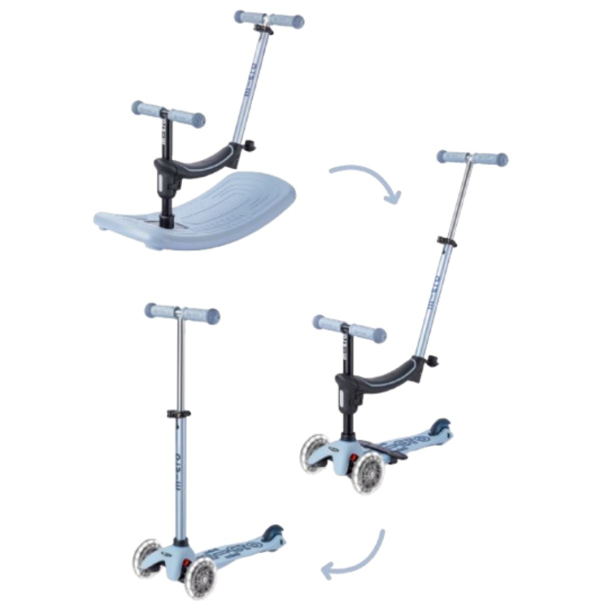 Micro Kickboard Micro Mini Rock & Go LED - Ocean Slate