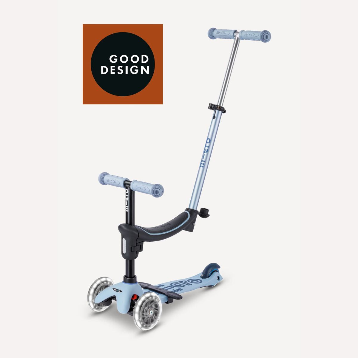 Micro Kickboard Micro Mini Rock & Go LED - Ocean Slate on Luna Baby Store Miami