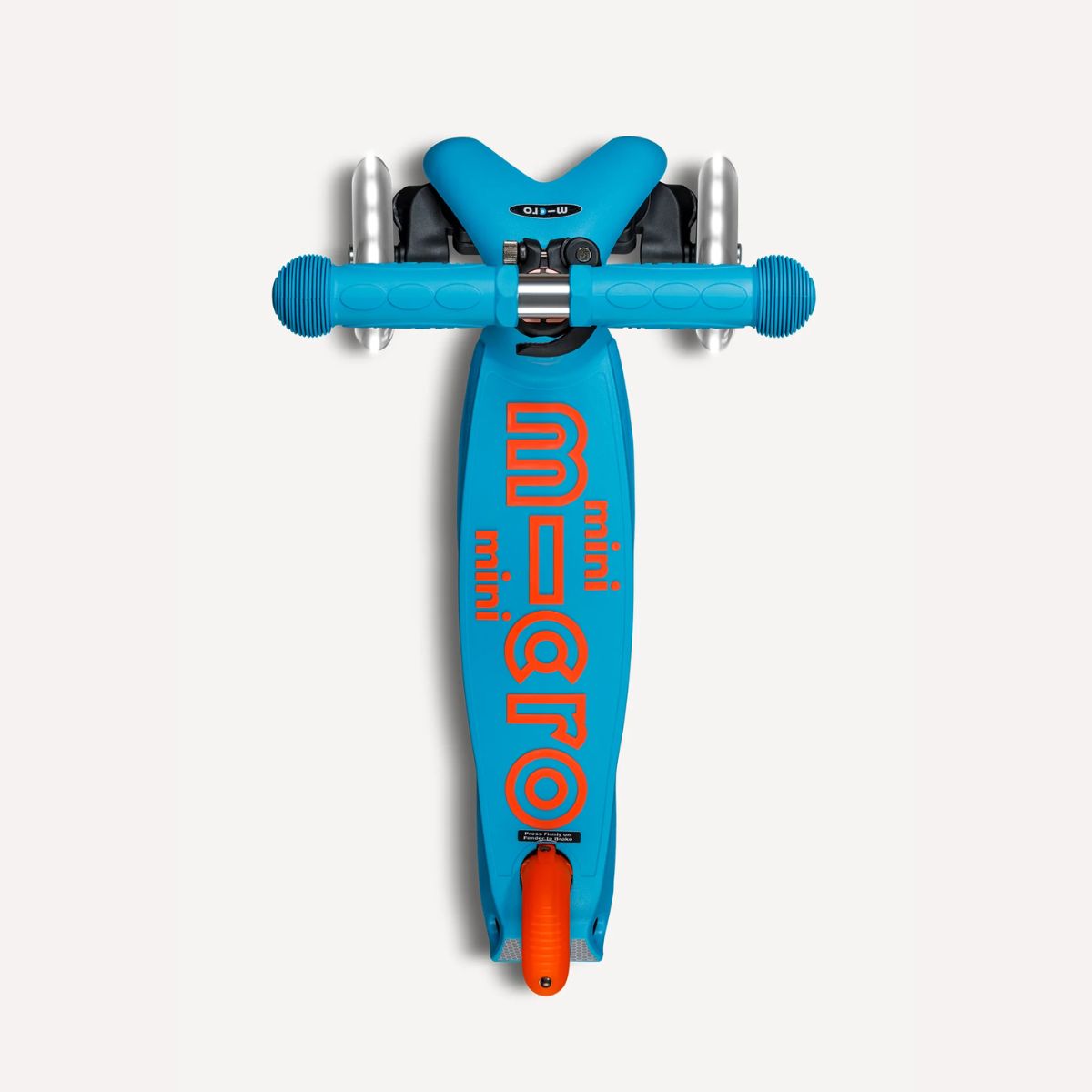 Micro Kickboard Mini Foldable LED Kids Scooter - Neon Sunset Orange/Aqua